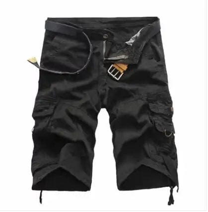 Planet Gates Black / 38 Summer Cargo Shorts Men Cool Camouflage Cotton Casual Mens Short Pants Brand Clothing Comfortable Camo Men Cargo Shorts No Belt
