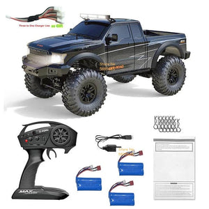 Planet Gates Black 3B 44CM / CHINA 4WD 45 Degree Climbing RC Off-road Crawler 2.4G 4WD 1/10 Professional Large RC Truck Independent Suspension RC Racing Drift Car