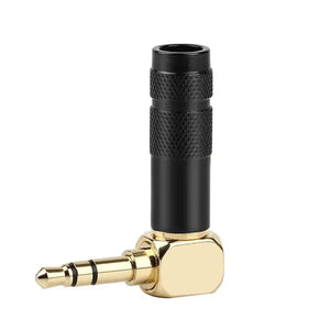 Planet Gates Black 3P / 20pcs Jack 3.5mm 90 Degree For Soldering 1/8" 3 4 Pole Earphone Plug Audio Connector Right Angle Gold Plated 3.5 Consumer Electronics