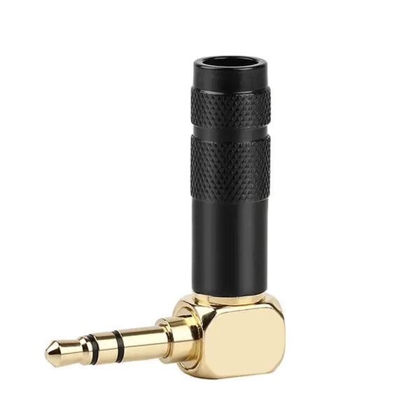 Planet Gates Black 3P / 20pcs Jack 3.5mm 90 Degree For Soldering 1/8" 3 4 Pole Earphone Plug Audio Connector Right Angle Gold Plated 3.5 Consumer Electronics