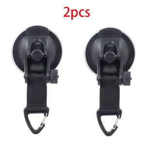 Planet Gates black-3pcs 1/2/4pcs Outdoor Car Mount Luggage Tarps Tents with Securing Hook Universal for Car Truck Suction Cup Anchor Heavy Duty Tie Down