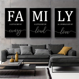 Planet Gates Black 3pcs, Frameless Family Quote Wall Poster, Wall Canvas, Canvas Painting, Home Decor 15.7*23.6in/40cm*60cm