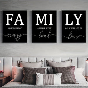 Planet Gates Black 3pcs, Frameless Family Quote Wall Poster, Wall Canvas, Canvas Painting, Home Decor 15.7*23.6in/40cm*60cm