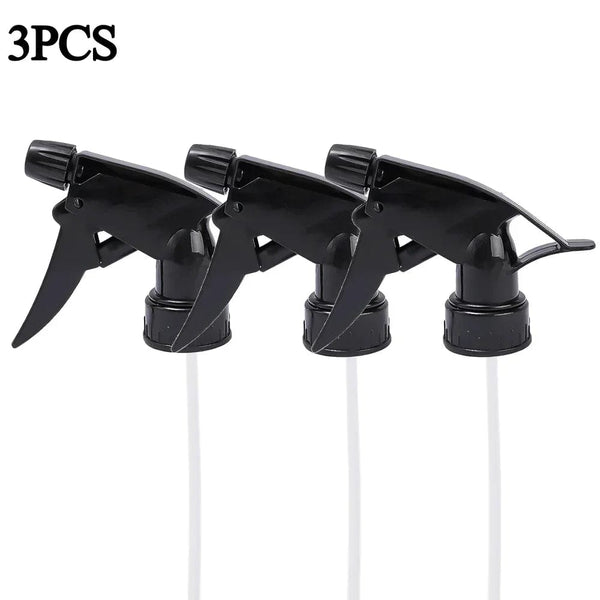 Planet Gates Black-3PCS Trigger Sprayer Spray Bottle Nozzle Head Manual Home Cleaning Sprinklers Sprays System Garden Watering Tool Universal Nozzles