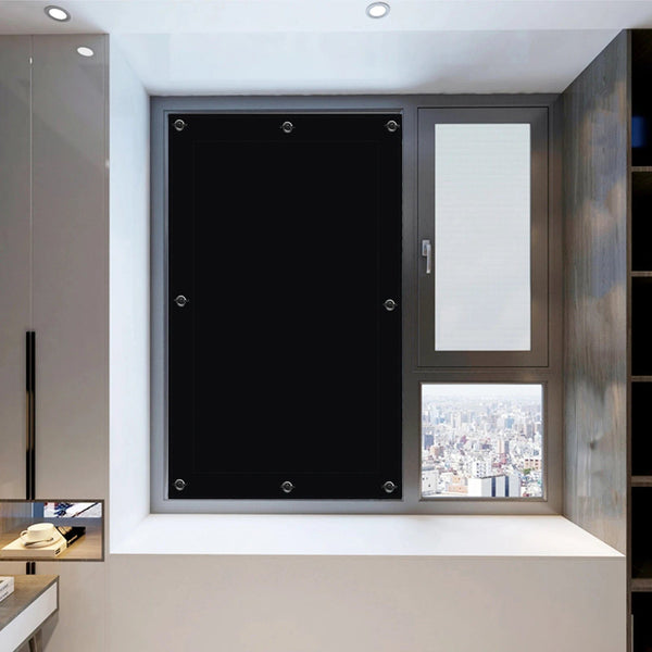 Planet Gates black / 40cm x 125cm Universal Roller Blinds Suction Cup Sunshade Blackout Curtain Car Bedroom Kitchen Office Window Sun-shading Curtains Nail-free