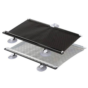 Planet Gates black / 40cm x 125cm Universal Roller Blinds Suction Cup Sunshade Blackout Curtain Car Bedroom Kitchen Office Window Sun-shading Curtains Nail-free