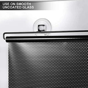 Planet Gates black / 40cm x 125cm Universal Roller Blinds Suction Cup Sunshade Blackout Curtain Car Bedroom Kitchen Office Window Sun-shading Curtains Nail-free