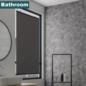 Planet Gates black / 40cm x 125cm Universal Roller Blinds Suction Cup Sunshade Blackout Curtain Car Bedroom Kitchen Office Window Sun-shading Curtains Nail-free