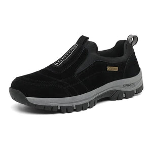 Planet Gates Black / 44 Outdoor Hiking Shoes Men Sneakers Winter Slip on Casual Men Shoes Breathable Suede Leather Shoe Anti-skid Walking Shoes Footwear
