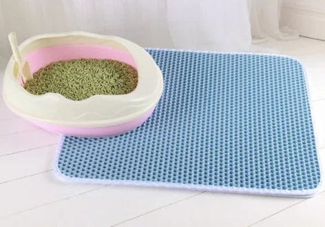 Planet Gates Black / 45X60CM Cat Litter Mat With Gift Double Layer Waterproof Pet Litter Box Mat Non-slip Sand Cat Pad Washable Bed Mat Clean Pad Products