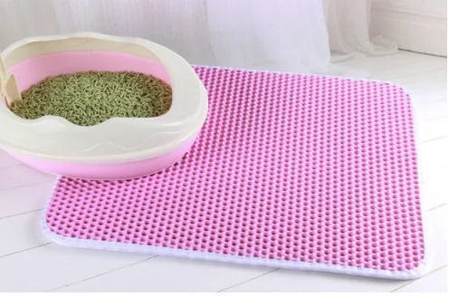 Planet Gates Black / 45X60CM Cat Litter Mat With Gift Double Layer Waterproof Pet Litter Box Mat Non-slip Sand Cat Pad Washable Bed Mat Clean Pad Products