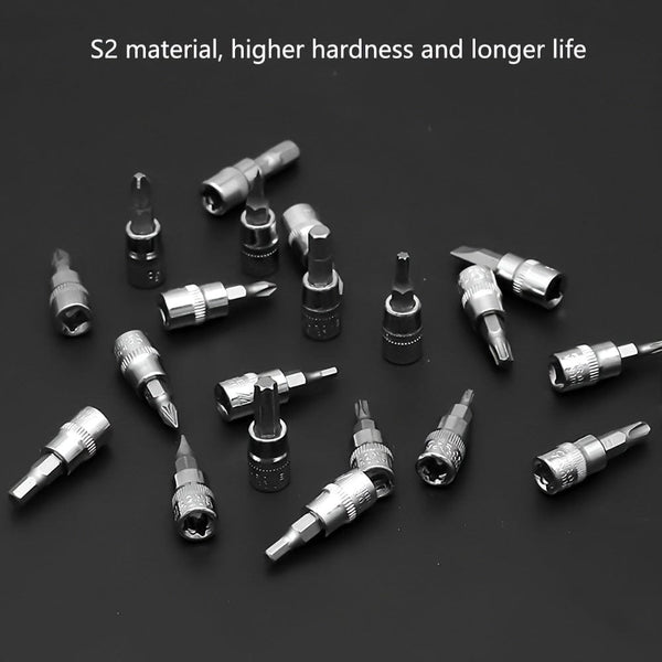 Planet Gates Black 46pcs Motorcycle And Car Repair Toolkit: Ratchet Torque Wrench, Wrench, Screwdriver, Socket Set - Perfect For Motorcycle And Car Repairs!