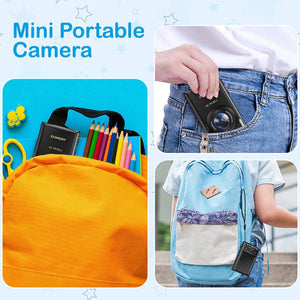 Planet Gates black 4K Digital Cameras for Photography 18X Digital Zoom Children Photo Cameras 64MP Auto Focus Vlogging Video Camera for YouTube