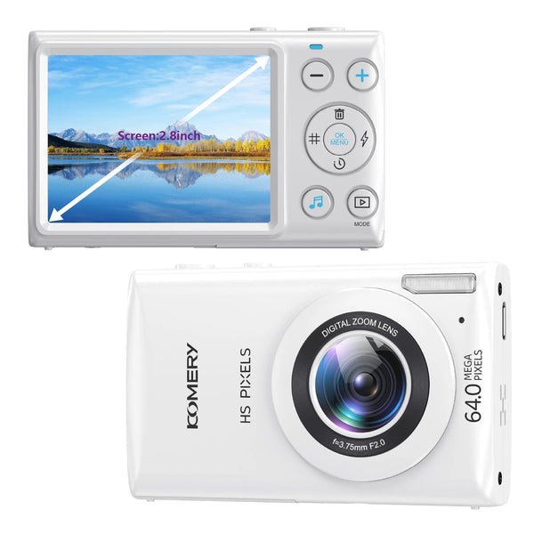 Planet Gates black 4K Digital Cameras for Photography 18X Digital Zoom Children Photo Cameras 64MP Auto Focus Vlogging Video Camera for YouTube