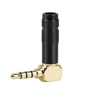 Planet Gates Black 4P / 20pcs Jack 3.5mm 90 Degree For Soldering 1/8" 3 4 Pole Earphone Plug Audio Connector Right Angle Gold Plated 3.5 Consumer Electronics