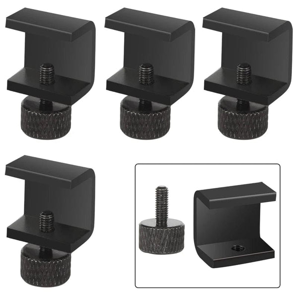 Planet Gates Black 4pcs 3DSWAY 3D Printer Parts Platform Clamp Glass Aluminum Plate Ultimaker UM Hotbed Fixing Clip Build Heated Bed Retainer 4pcs 8pcs