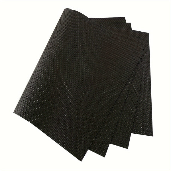 Planet Gates Black / 4pcs 4 Pcs Refrigerator Liners Mats, Washable Refrigerator Mats Liner, Waterproof Oilproof Fridge Liners For Shelves, Cover Pads For Freezer, Glass Shelf, Cupboard Cabinet Drawer