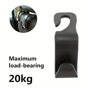 Planet Gates Black / 4pcs 4pcs Universal Car Seat Headrest Hooks For Storage, Universal Handbag, Purse, Coat Holder
