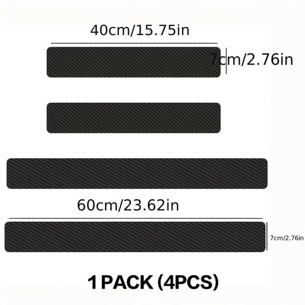Planet Gates Black 4pcs Car Door Sill Anti-Kick Stickers: Protect Your Car from Scratches & Enhance Its Style!