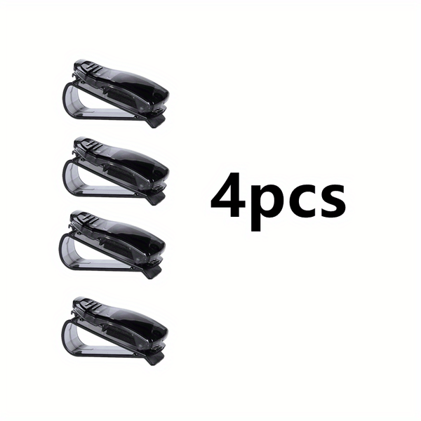 Planet Gates Black/4pcs Car Sun Visor Eye Clip