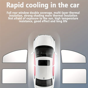 Planet Gates Black 4pcs (Front & Rear) Car Side Window Sun Shade Curtains, Curtain Privacy Curtains To Blackout Light