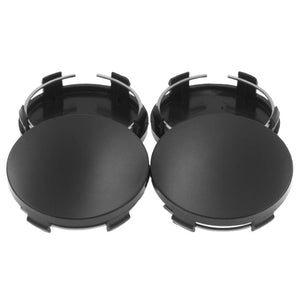 Planet Gates Black 4pcs/set Blank 60mm Wheel Cap Hubcaps Tyre Rim Hub Cap Covers For Universal Modified Wheel Hub Cover Rim Center Caps Cover Refit