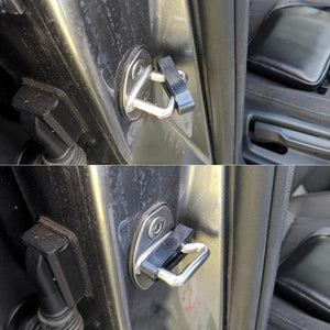 Planet Gates Black 4pcs Shock Absorber Rubber For VW For Audi For Skoda For Seat Car Door Lock Buffer Damping Seal Pad Deadener Quiet Replacement Accessories