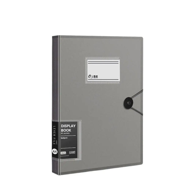 Planet Gates black 5 Colors Storage Folders Briefcase Receipt Holder Stationary Paper Organizer Loose Leaf Binder A4 File Folders Documents Clip