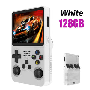 Planet Gates Black-64G / us R36S Retro Handheld Video Game Console Linux System 3.5 Inch IPS Screen Portable Pocket Video Player 64GB RG35S Plus 128G Gifts
