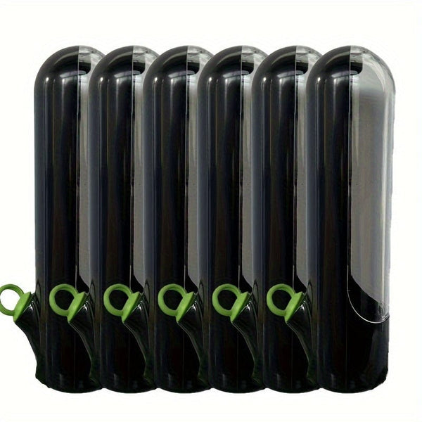 Planet Gates Black 6pcs 1/3/6pcs Herb Crisper, Vegetable Crisper, Cilantro Herb Crisper, Vegetable Preservation Bottle, Fresh Food Preservation Coriander, Mint, Parsley, Asparagus, Vanilla Preservation Cup, Kitchen Supplies