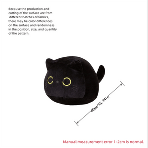 Planet Gates black / 70cm NEW Black Cat Plush Toy Soft Plushies Cute Stuffed Animal Cat Throw Pillow Doll Room Decor Kawaii Peluche Kids Birthday Gift