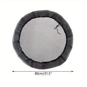 Planet Gates Black / 80cm/31.5in 1pc Adjustable Mesh Cover For Rain Barrel, Anti Falling Leaves Filter Screen, Gardening Supplies