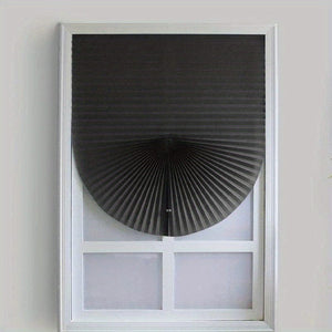 Planet Gates Black / 89.92*150.11 cm 1pc Semi-shading Door Curtain, Simple Pleated Curtain Non-woven Kitchen Bathroom Living Room Blackout Curtain Privacy Protection Curtain, Home Decoration