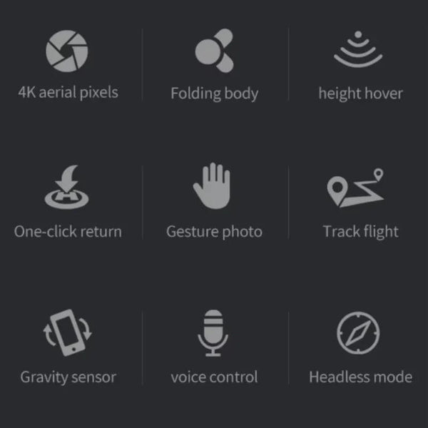 Planet Gates Black 8K 1Battery Xiaomi V2 Mini Drone Professional HD Camera 5G Wifi FPV Air Pressure Altitude Hold Foldable Quadcopter RC Drone Toys New UAV