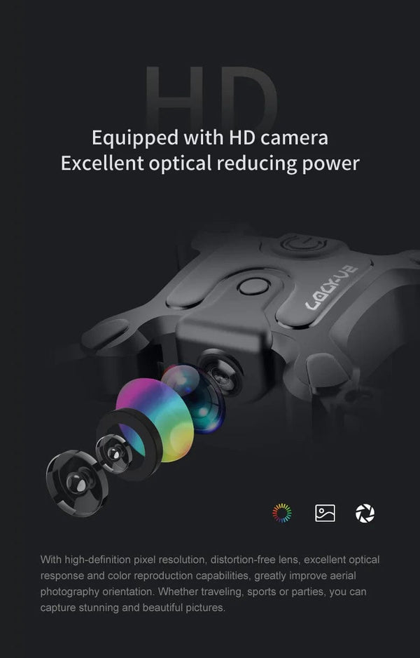 Planet Gates Black 8K 1Battery Xiaomi V2 Mini Drone Professional HD Camera 5G Wifi FPV Air Pressure Altitude Hold Foldable Quadcopter RC Drone Toys New UAV