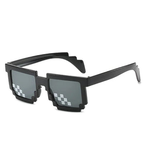 Planet Gates black 9 colors Fashion Sunglasses Kids cos play action Game Toy Minecrafter Square Glasses with EVA case   gift  beach toys vacation