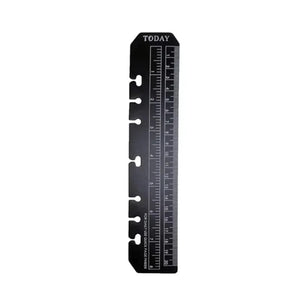 Planet Gates black-A5 6 Hole A5 A6 A7 Bookmark Straight Ruler Children Math Drafting Drawing Ruler Clear Flexible Dividing Ruler