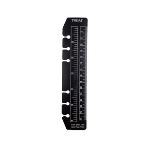 Planet Gates black-A6 6 Hole A5 A6 A7 Bookmark Straight Ruler Children Math Drafting Drawing Ruler Clear Flexible Dividing Ruler