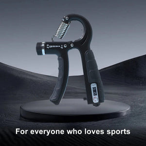 Planet Gates Black Adjustable Counting Professional Grip Trainer Arm Strength Arm Muscle Finger Rehabilitation Trainer Fitness Stress Reduction