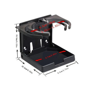 Planet Gates Black Adjustable Folding Beverage Holder, Car Water Cup Bracket Insulated Cup Mount Shelf Multi-functional Water Cup Holder For Car Truck