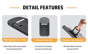 Planet Gates Black Adjustable Mini Laptop Stand for Computer Keyboard Holder Portable Legs Laptop Stands for Macbook Pro Air Pc Notebook Bracket