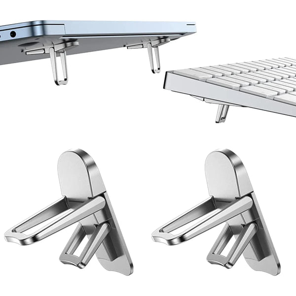 Planet Gates Black Adjustable Mini Laptop Stand for Computer Keyboard Holder Portable Legs Laptop Stands for Macbook Pro Air Pc Notebook Bracket