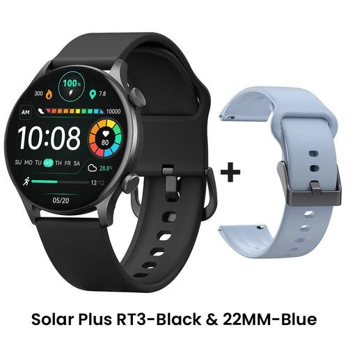 Planet Gates black and blue / uzbekistan HAYLOU Solar Plus RT3 Smart Watch 1.43"AMOLED Display Bluetooth Phone Call Smartwatch Health Monitor IP68 Waterproof Sport Watch