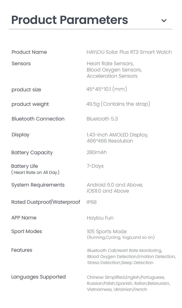 Planet Gates black and blue / uzbekistan HAYLOU Solar Plus RT3 Smart Watch 1.43"AMOLED Display Bluetooth Phone Call Smartwatch Health Monitor IP68 Waterproof Sport Watch