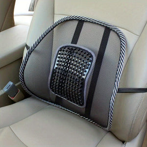 Planet Gates Black And White / 38.1*38.1cm Car Waist Cushion, Summer Seat, Breathable Waist Cushion, Massage Waist Cushion, Backrest, Office, Waist Cushion, Car Interior Decoration