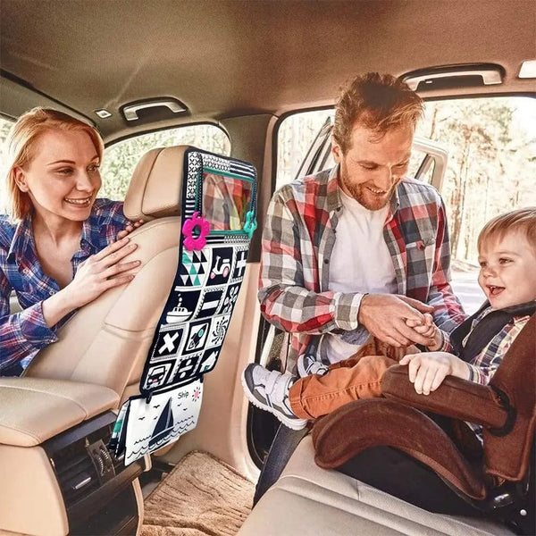 Planet Gates Black And White Baby Floor Mirror Tummy Time Sensory Baby Toys 6 12 months Toys For Babies Montessori Development Crawl Toys