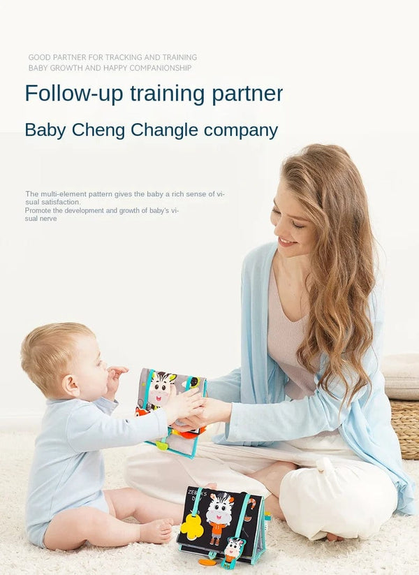 Planet Gates Black And White Baby Floor Mirror Tummy Time Sensory Baby Toys 6 12 months Toys For Babies Montessori Development Crawl Toys