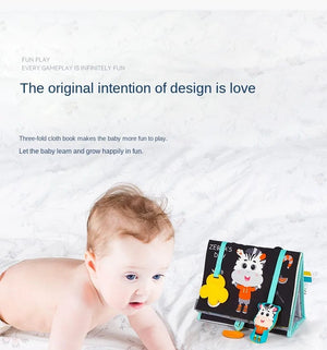 Planet Gates Black And White Baby Floor Mirror Tummy Time Sensory Baby Toys 6 12 months Toys For Babies Montessori Development Crawl Toys