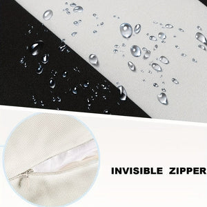 Planet Gates Black And White Stripes / 45.72X45.72cm 2pcs 2pcs Striped Waterproof Oxford Cloth Simple Throw Pillow Case Sofa Chair Outdoor Garden Patio Decorative Waist Pillow Cover 2 Pack 18X18inch Home Decor Room Decor