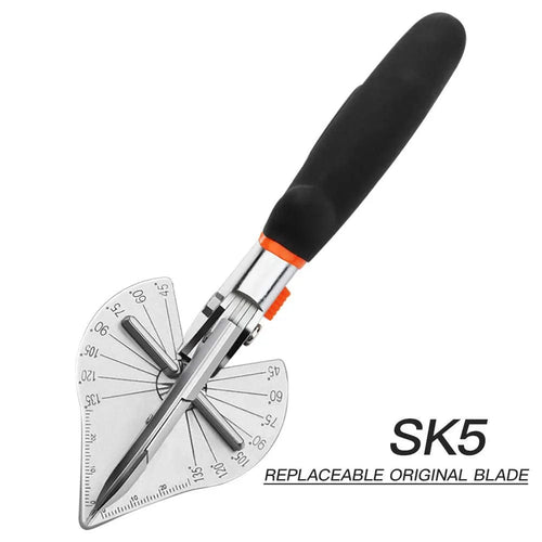 Planet Gates Black Angle Shear 45-120 Degree Miter Cutter Hand Shear Multifunctional PVC PE Plastic Pipe Scissors For Housework home decor Plumbing